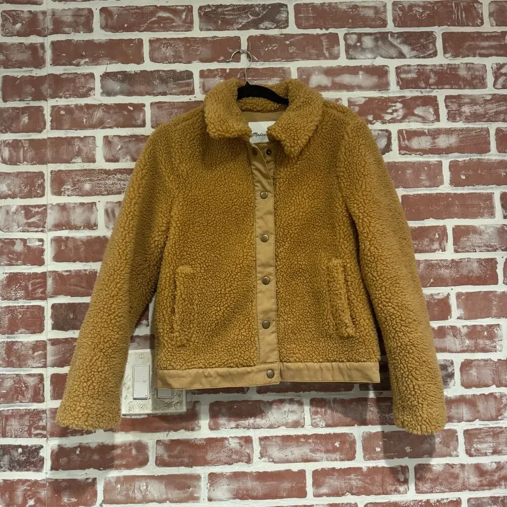 Madewell Tan Sherpa Jacket - Picture 2 of 9